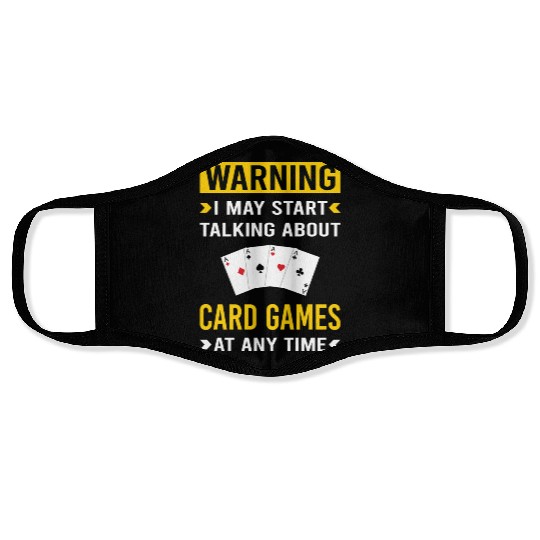Warning Card Game Games Cards Face Masks