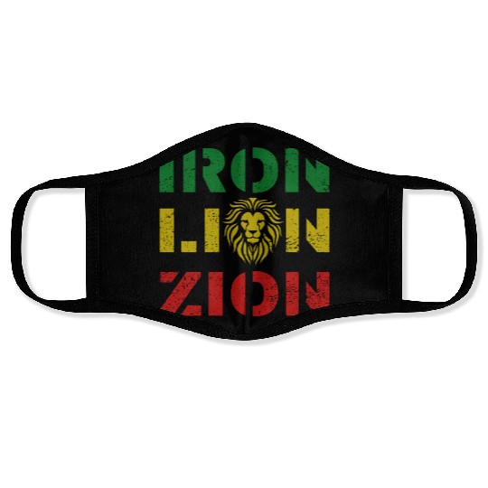 iron lion zion Face Masks