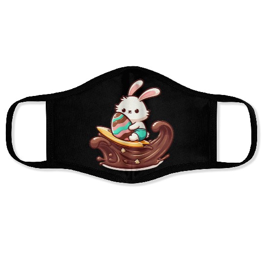 Easter Bunny Surfboard Chocolaty Waves Face Masks