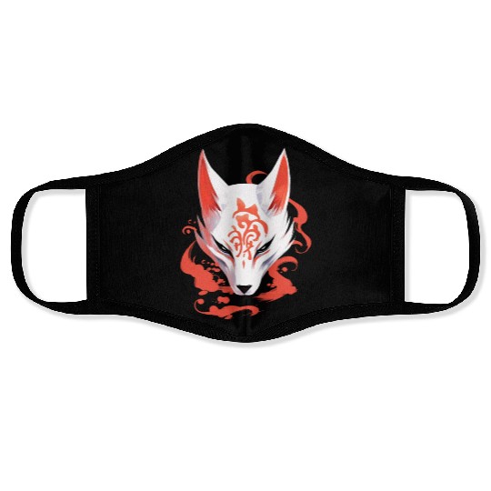 Anime Fox Maske Kitsune Kumiho Samurai Japan Face Masks