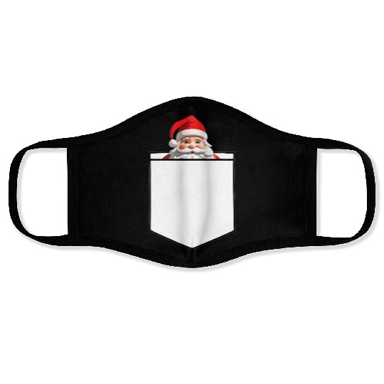 Fake Pocket snata claus Face Masks