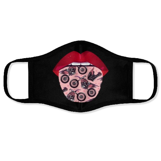 Dirt Bike Mx Motocross Supermoto Tongue Face Masks