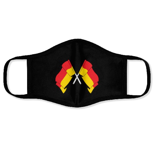 Two flags Germany Face Masks