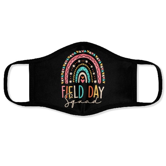 Field Day Squad Teacher Student Last Day Of School Face Masks