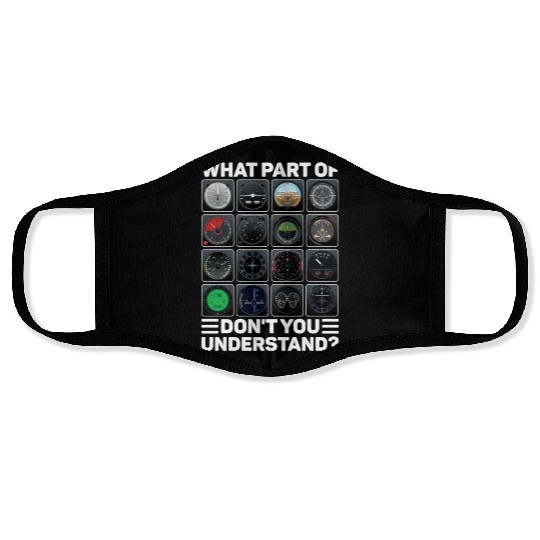 Airline Aircraft Airplane Instruments Indicators Face Masks