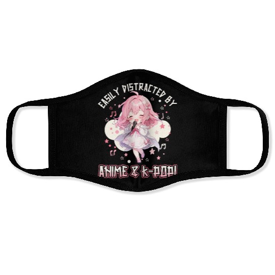 Easily distracted by Anime and K-Pop Face Masks