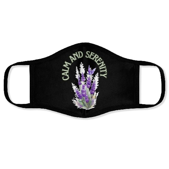 Calm And Serenity Face Masks, lavender flower of calm