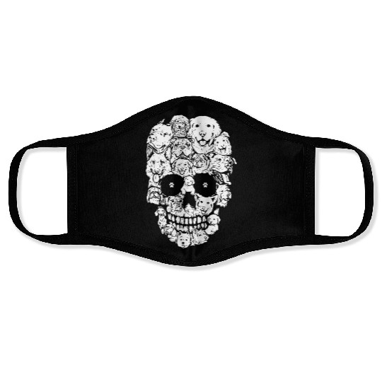 SKULL PUPPY DOG PET Face Masks