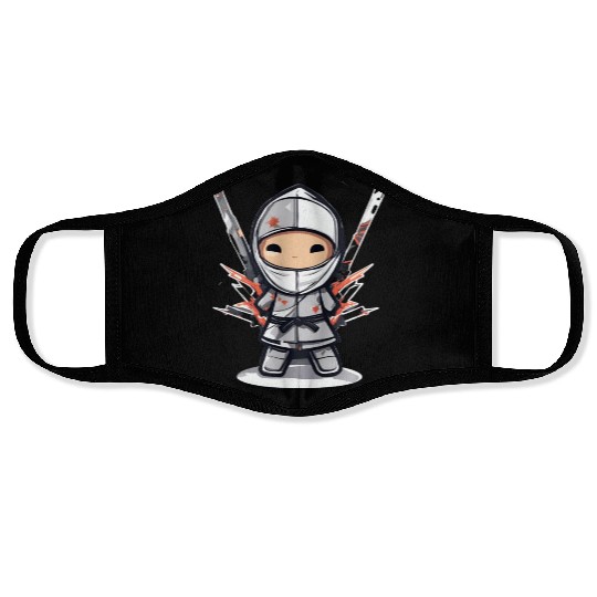 Data Ninja Funny Silver Big Data Analyst Scientist Face Masks