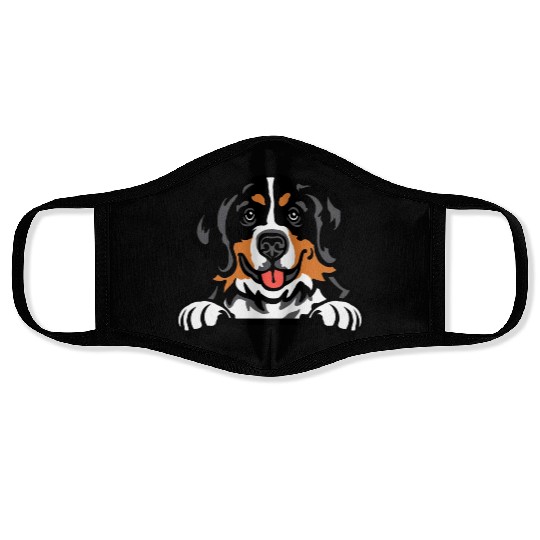 Bernese Mountain Dog Face Masks
