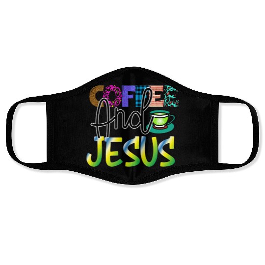 Coffee And Jesus Face Masks