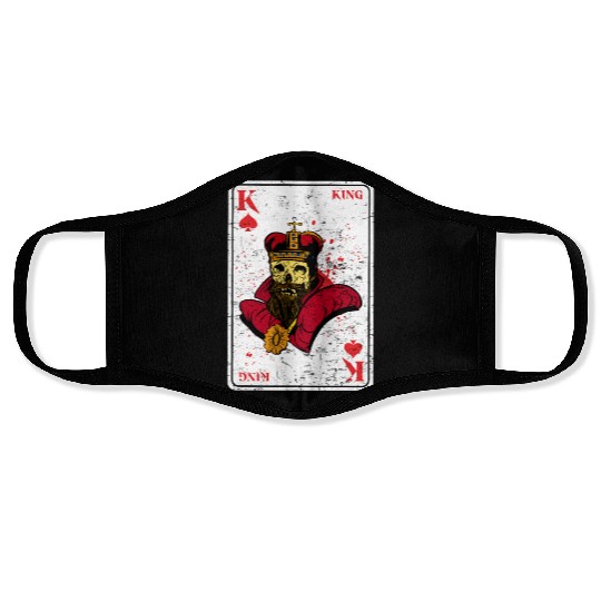 King on Spades Horror Halloween Card Game Creepy Face Masks