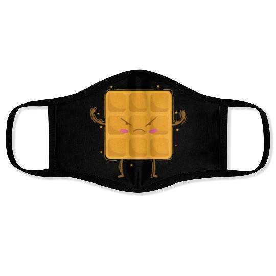 strong Waffle Baker Pastry Dough Face Masks