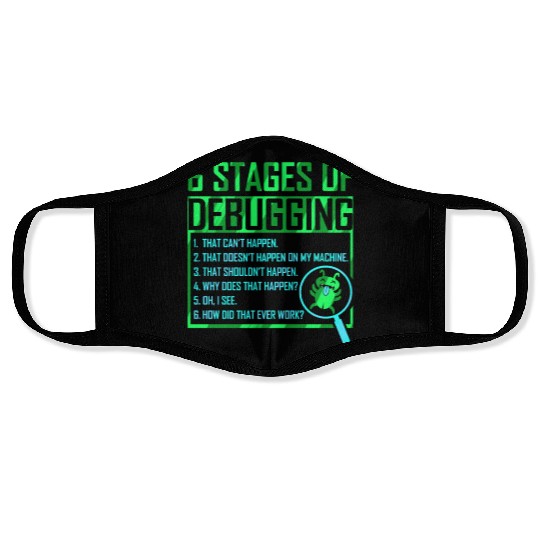 Programmer Funny Gift for Software Developers Face Masks