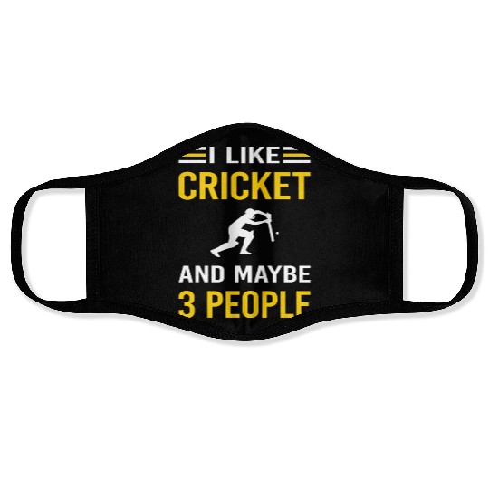 3 People Cricket Face Masks