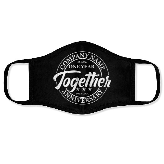 Company 20th Year Anniversary Face Masks Design 01