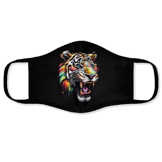 Tiger / Animal / Safari / Wild / Animal Print Face Masks