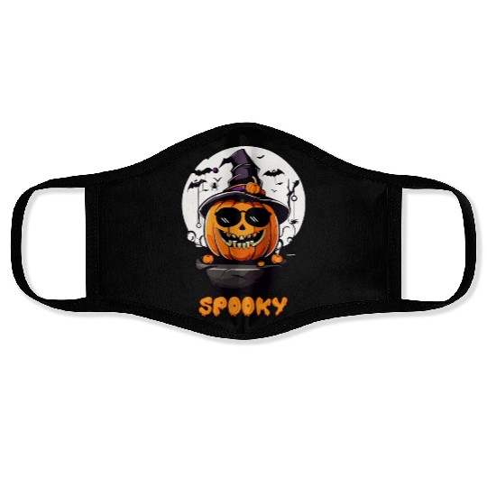 Spooky Cool Halloween Pumpkin Funny Face Masks