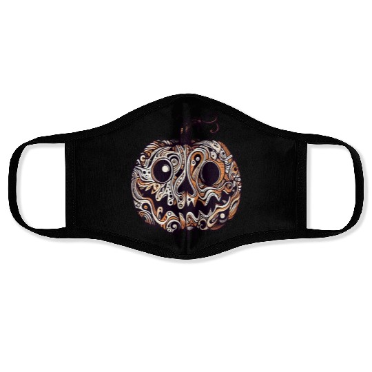 pumpkin halloween 2023 Face Masks