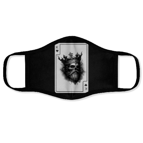 King of Hearts Creepy Card Game Poker Face Masks