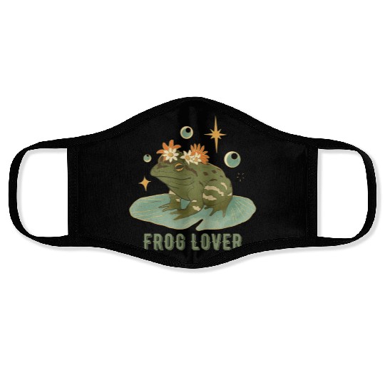 Frog Lover Vintage Face Masks