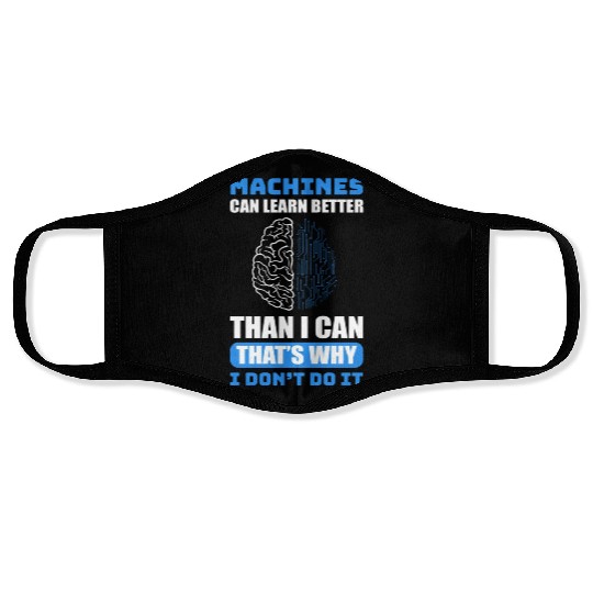 Data Computer Programmers AI Prompt Engineer Face Masks