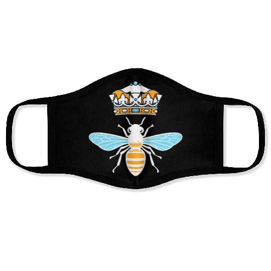 Queen Bee Crown Women Hive Beekeeping Bee Women Face Masks
