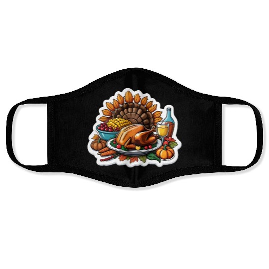 Grateful Gatherings| Embracing the Spirit of Famil Face Masks