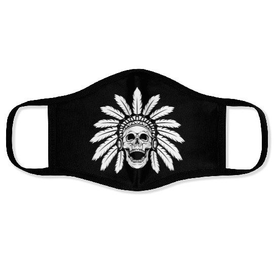 Indigenous Native American Skull Skull Head Face Masks