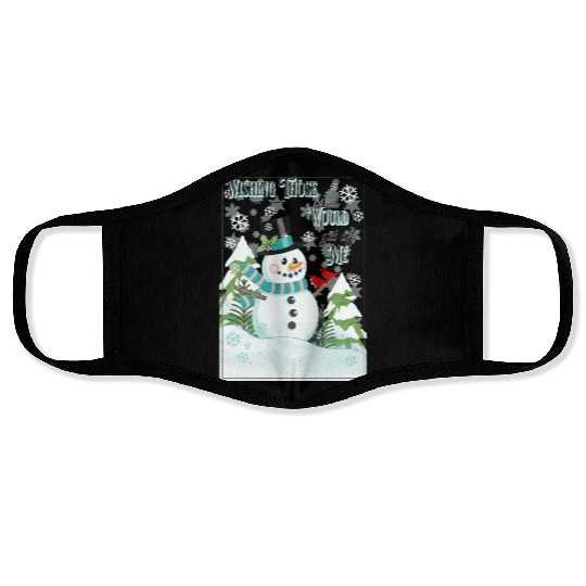 Funny Cranky Snowman Face Masks
