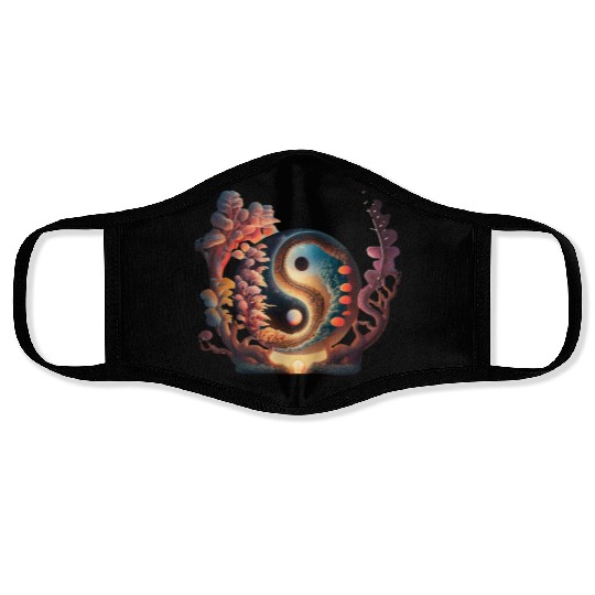 Title Elemental Harmony Dance of Light Face Masks