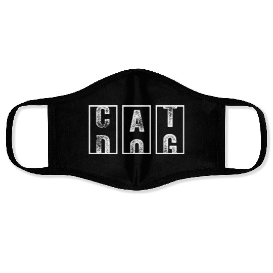 I love Cats not Dogs Face Masks