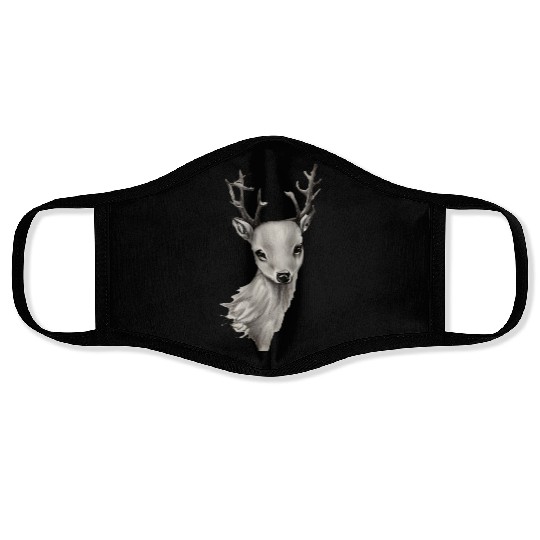 Cute fantasy deer animal Face Masks