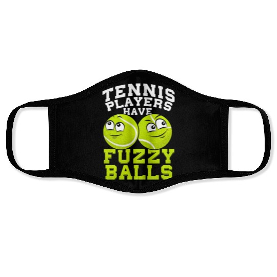 Tennis Fuzzy Balls Face Masks