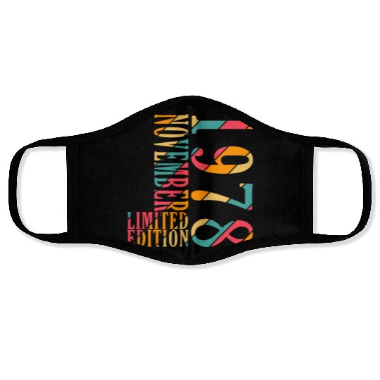 november 1978 Anniversary november 1978 november Face Masks