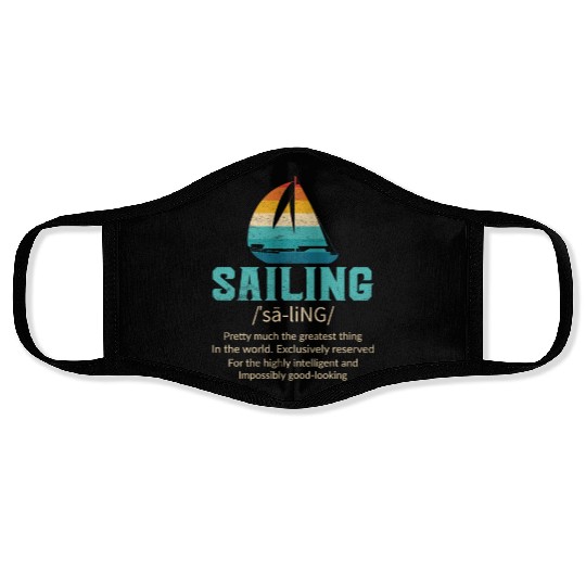 Sailing Definition Face Masks Unisex Sailing Face Masks