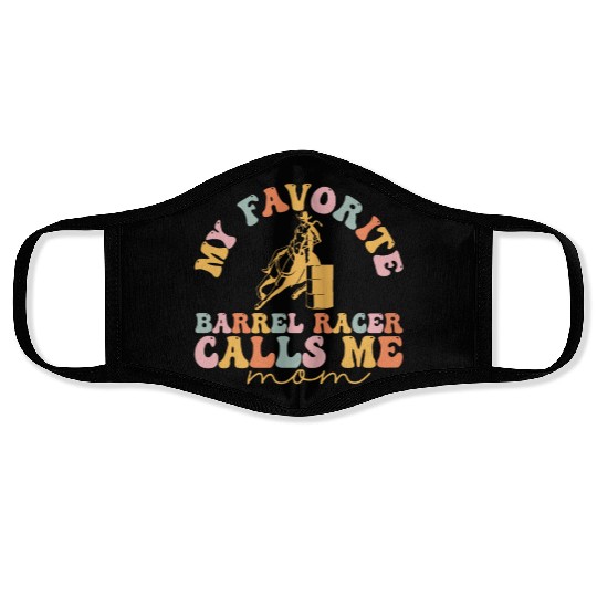 Groovy Barrel Racing Face Masks