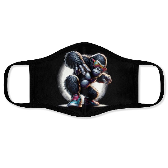 Gorilla With Sunglasses Face Masks
