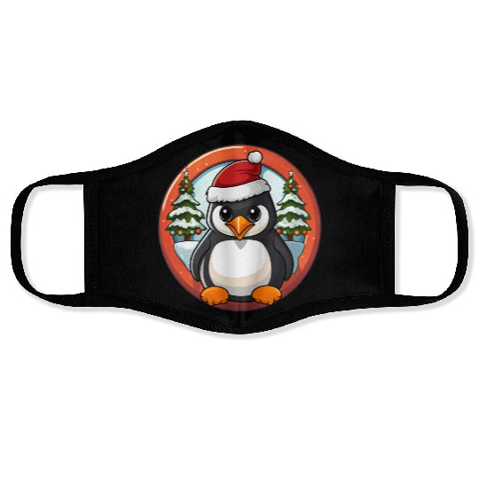 Penguin Christmas Face Masks