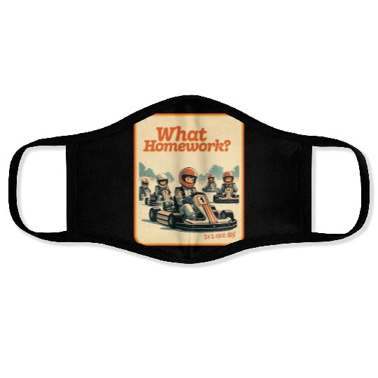 What Homework? It’s Race Day! Face Masks