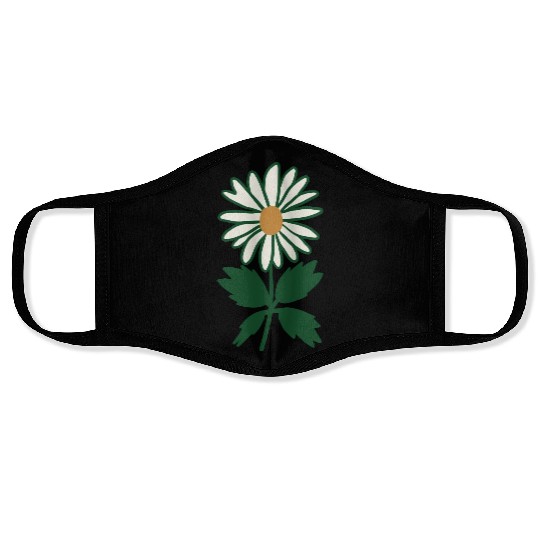 Daisy Vector 3 Colors Face Masks