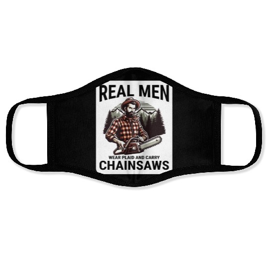 Lumberjack Woodworker Woodcutter Chainsaw Arborist Face Masks