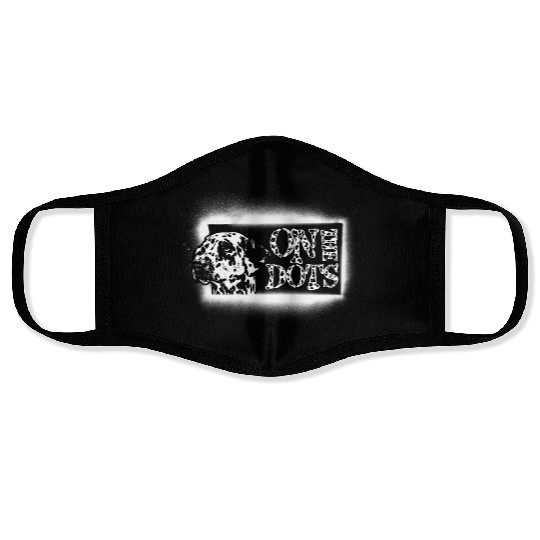On The Dots Black and White Dalmatian Dog Face Masks
