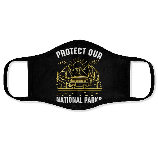 Environment protect national parks Face Masks