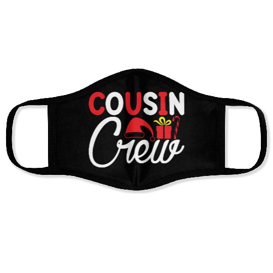 Cousin Crew, Xmas Design, Christmas Gifts Face Masks