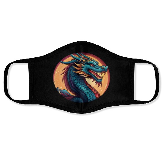 traditional Chinese dragon Face Masks