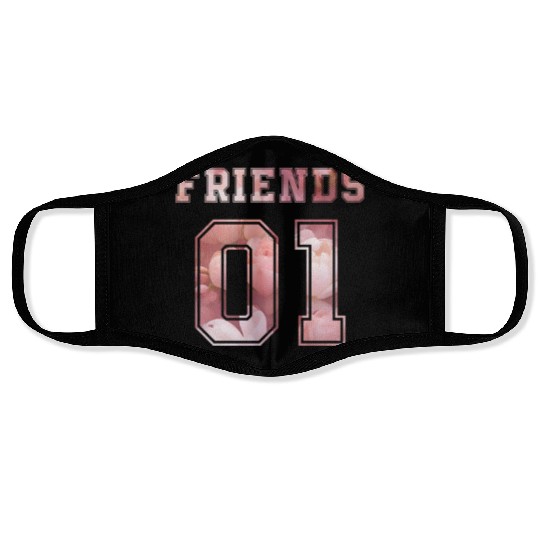 best friends forever for 3 - FRIENDS Face Masks
