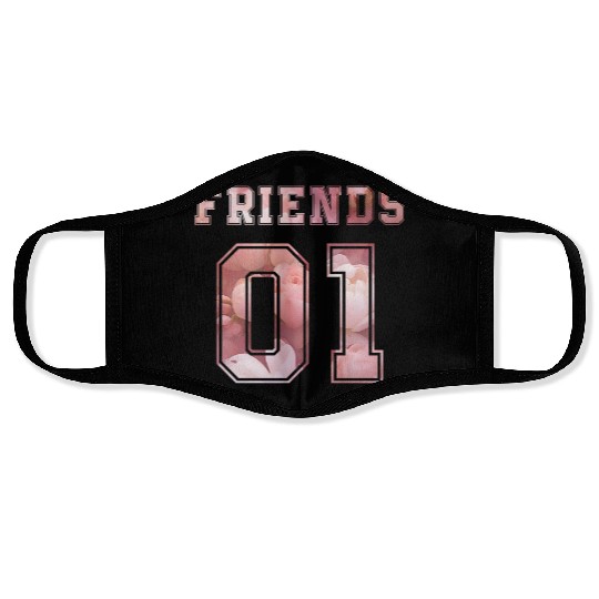 best friends forever for 3 - FRIENDS Face Masks