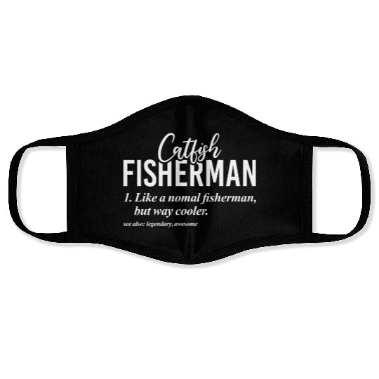 Catfish Catfishing Angler Noodler Fisherman Face Masks