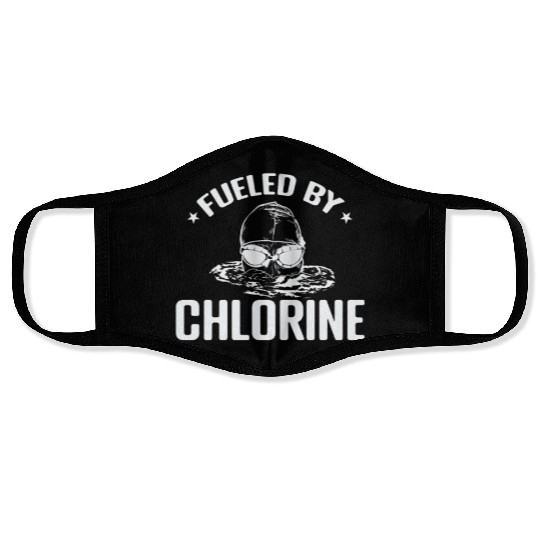 Fueled by Chlorine Swim Sport Training Face Masks